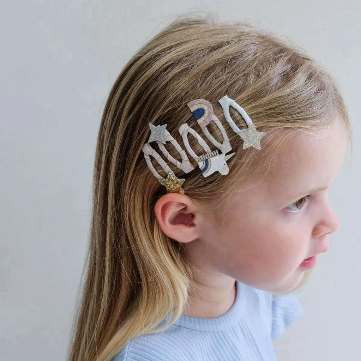 Hair Accessories-Mimi & Lula Celeste Mini Clic Clacs