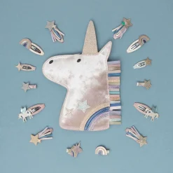 Hair Accessories-Mimi & Lula Celeste Unicorn Mini Clips