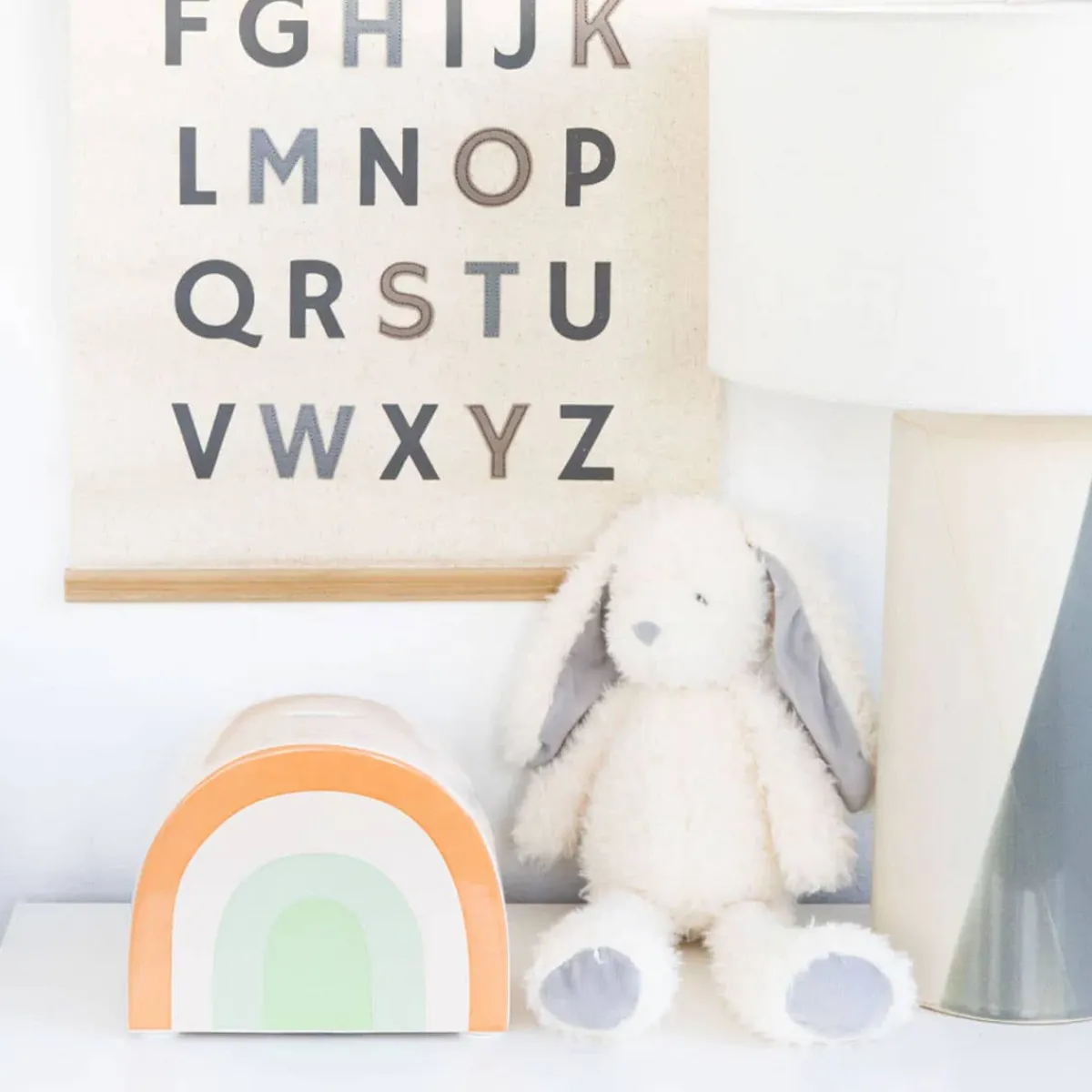 Decorative Objects-Pearhead Ceramic Rainbow Bank