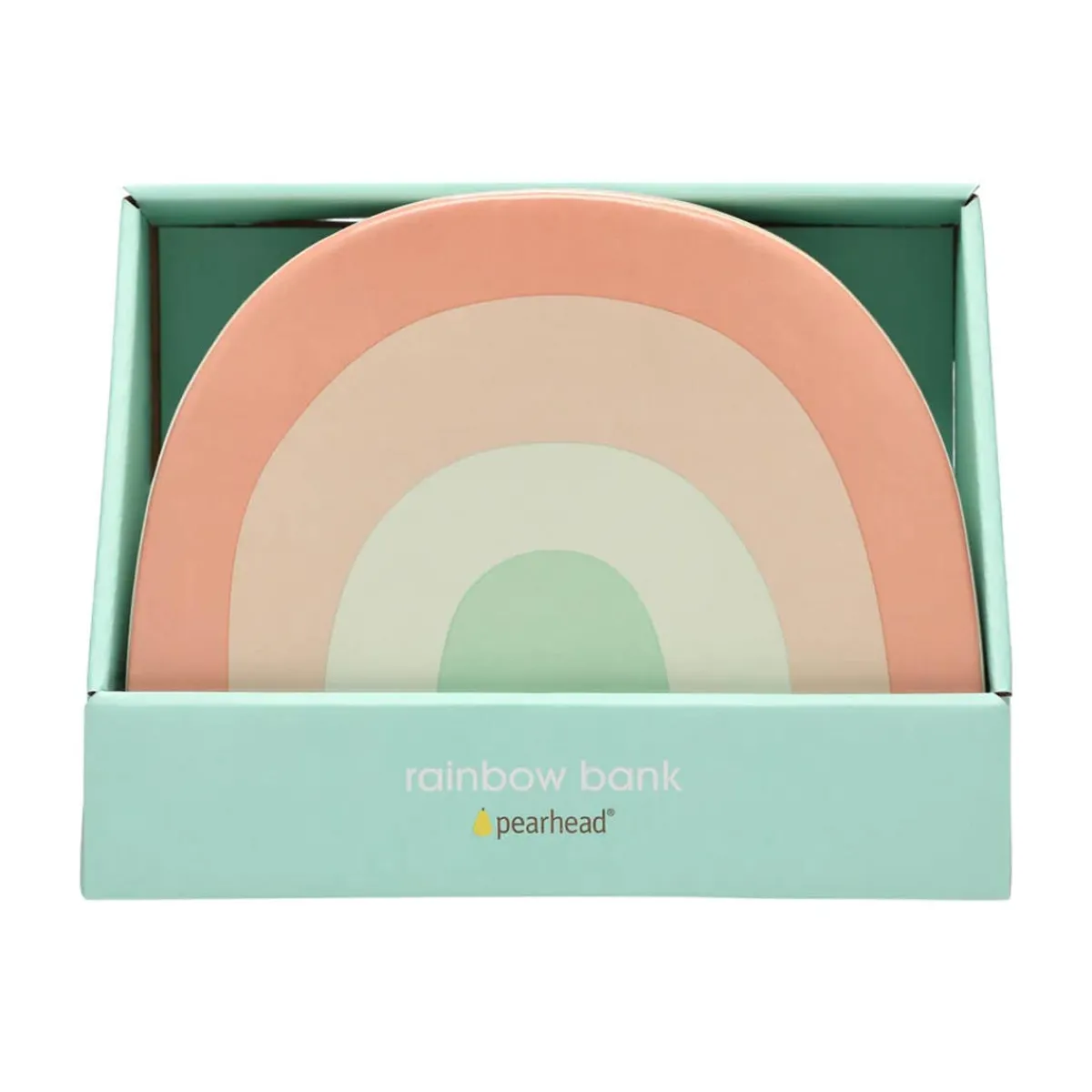 Decorative Objects-Pearhead Ceramic Rainbow Bank