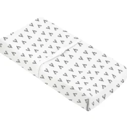 Changing Pads + Covers-Kushies Change Pad Cover Flannel with Slits (Print)