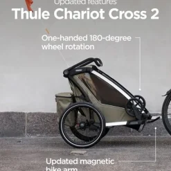All-Terrain Strollers|Jogging Strollers-Thule Chariot Cross 2 (Double)