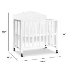 Mini Cribs-DaVinci Charlie Folding Portable Mini Crib
