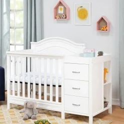 Mini Cribs|Convertible Cribs-DaVinci Charlie Mini Crib & Changer