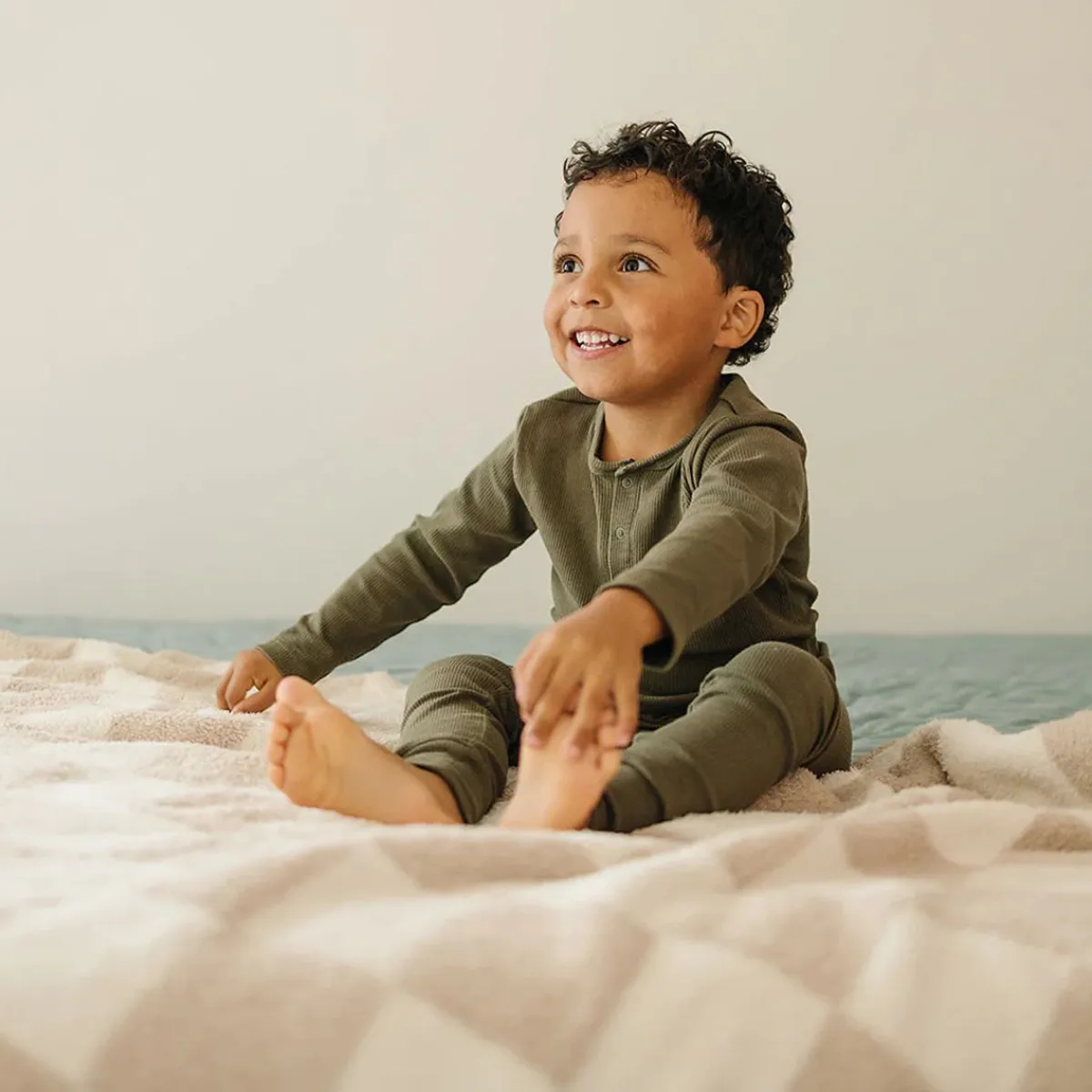 Blankets-Mebie Baby Checkered Plush Baby Blanket