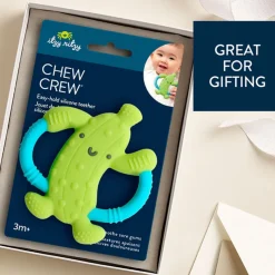 Pacifiers + Clips-Itzy Ritzy Chew Crew Silicone Handle Teether