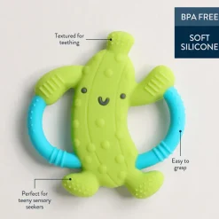 Pacifiers + Clips-Itzy Ritzy Chew Crew Silicone Handle Teether