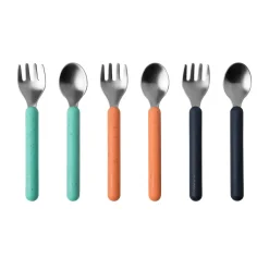 Kids Utensils|Toddler Training Utensils-Boon Inc. Chow Utensils (6 Piece)