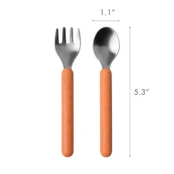 Kids Utensils|Toddler Training Utensils-Boon Inc. Chow Utensils (6 Piece)