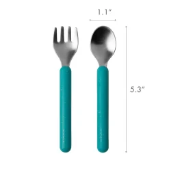 Kids Utensils|Toddler Training Utensils-Boon Inc. Chow Utensils (6 Piece)
