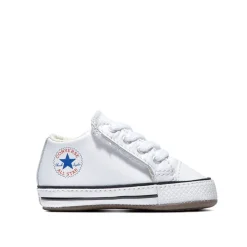 Velcro|Baby Sneakers-Converse Chuck Taylor All Star Leather Cribster Mid White/Natural Ivory/White