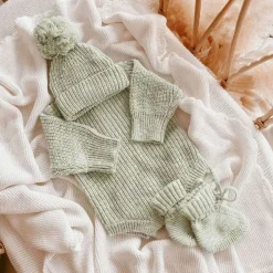 Beanies|Winter Hats-Blossom & Pear Chunky Knit Beanie