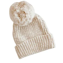Beanies|Winter Hats-Blossom & Pear Chunky Knit Beanie