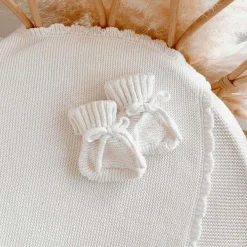Infant Socks + Booties-Blossom & Pear Chunky Knit Booties