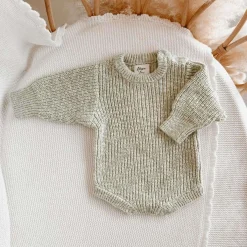 Rompers-Blossom & Pear Chunky Knit Romper