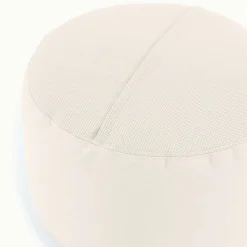 Beanbag Chairs-Gathre Circle Pouf Ivory