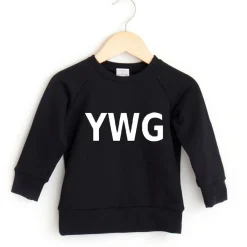 Sweaters + Jackets-Posh & Cozy City Crewneck (Toddler)
