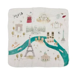 Kids Bedding|Blankets-LouLou Lollipop City Muslin Quilt Blanket