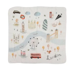 Kids Bedding|Blankets-LouLou Lollipop City Muslin Quilt Blanket