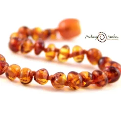 Jewelery-Healing Amber Clasp Bracelet 5.5