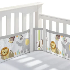 Crib Bumpers-BreathableBaby Classic Mesh Crib Liner (Print)