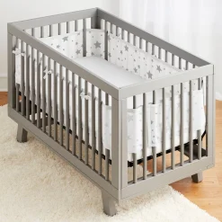 Crib Bumpers-BreathableBaby Classic Mesh Crib Liner (Print)