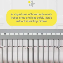 Crib Bumpers-BreathableBaby Classic Mesh Crib Liner (Print)