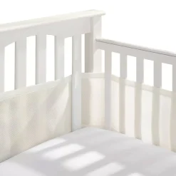 Crib Bumpers-BreathableBaby Classic Mesh Crib Liner (Solid)