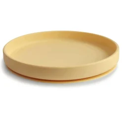 Kids Plates + Bowls|Grip + Suction Dishes-Mushie Classic Silicone Suction Plate