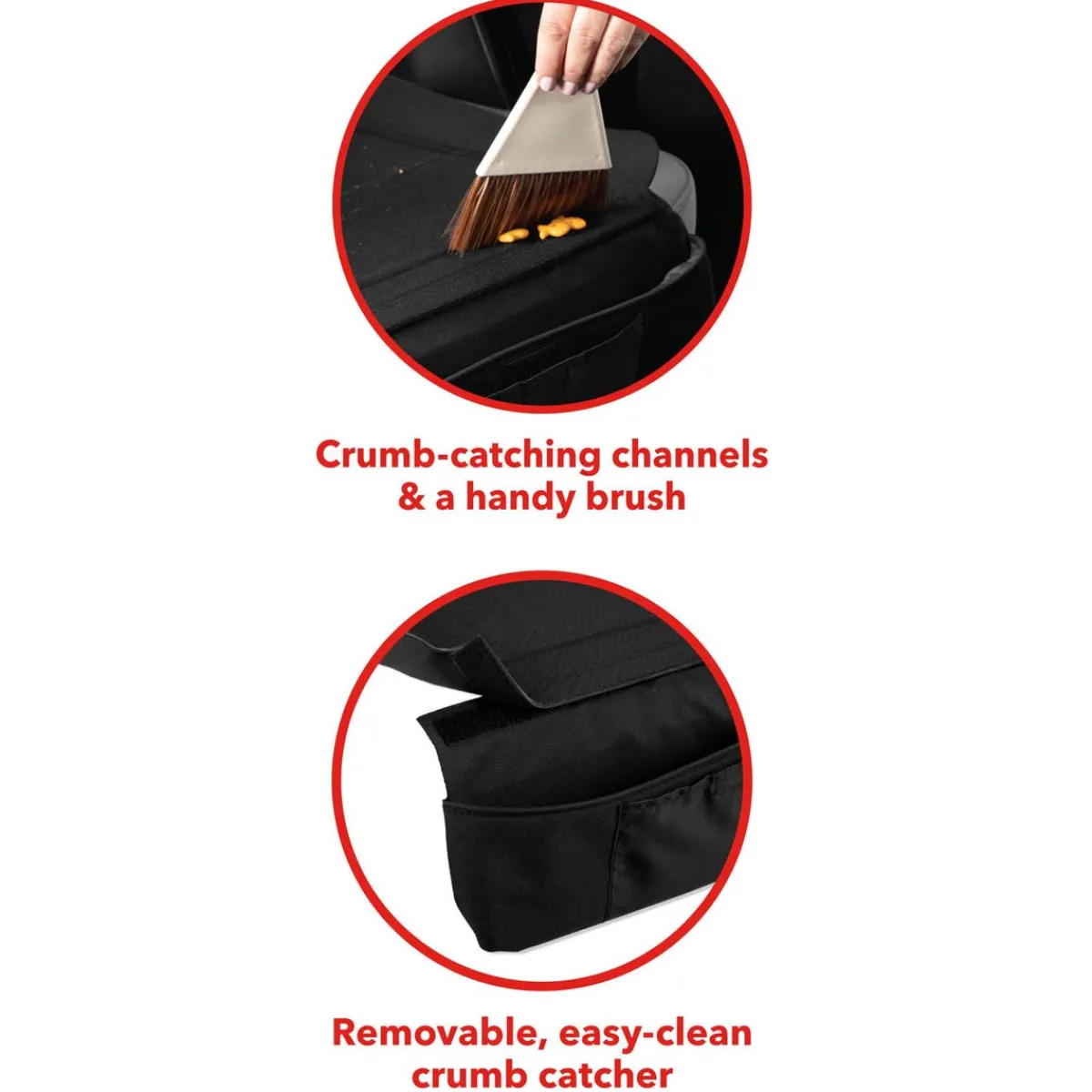 Car Seat Accessories-Skip Hop Clean Sweep Car Seat Protector Black