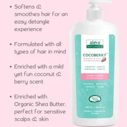 Kids Shampoo + Conditioner-Aleva Naturals Cocoberry Toddler & Kids Conditioner (480 mL)