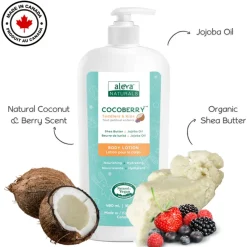 Kids Lotion|Infant Moisturizer-Aleva Naturals Cocoberry Toddler & Kids Lotion (480 mL)