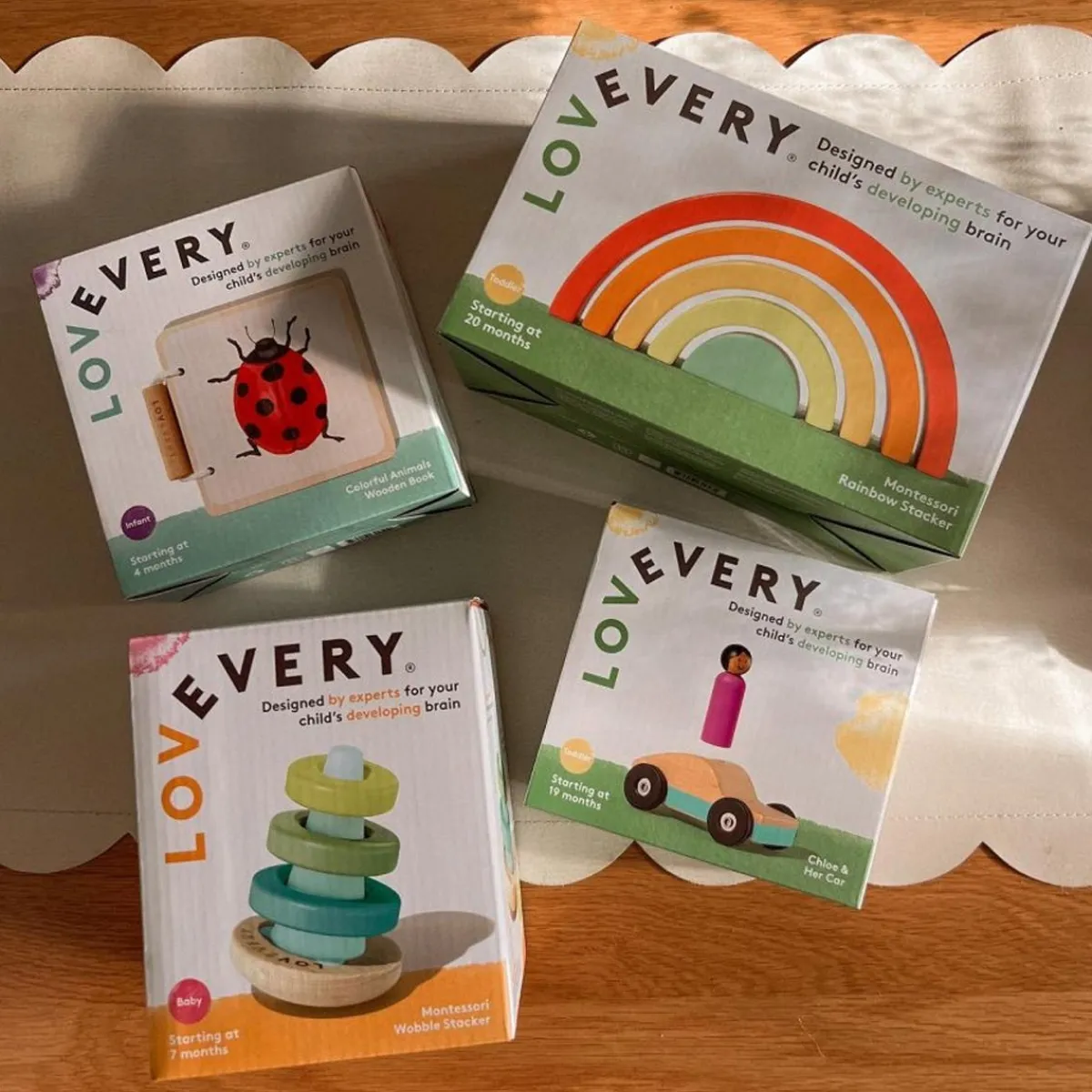 Wooden Toys-Lovevery Colorful Animals Wooden Book