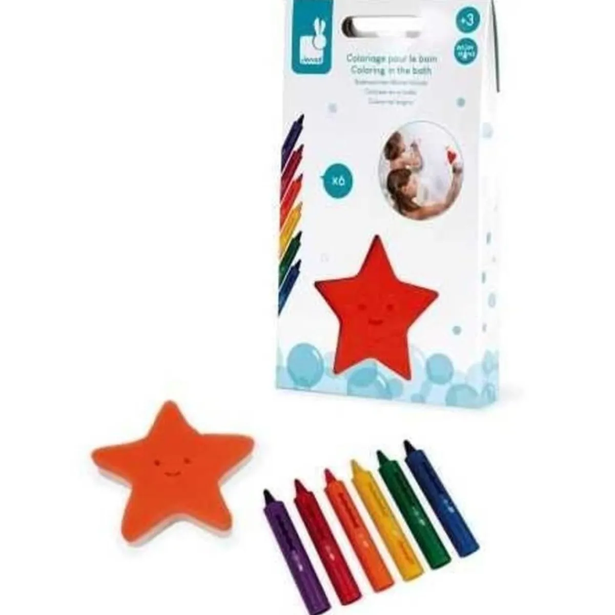 Bath Toys-Janod Coloring In The Bath