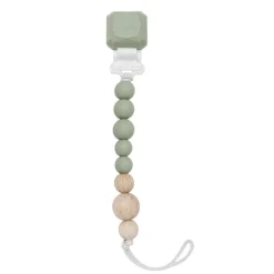 Wooden Rattles + Teethers|Pacifier Clips-LouLou Lollipop Colour Pop Silicone & Wood Pacifier Clip