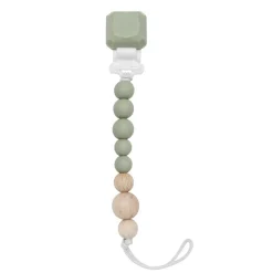Wooden Rattles + Teethers|Pacifier Clips-LouLou Lollipop Colour Pop Silicone & Wood Pacifier Clip