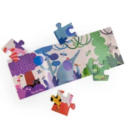 Puzzles|Wooden Toys-Moulin Roty Colourful World Puzzle (24 Pieces)