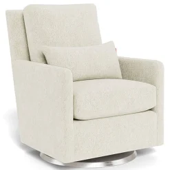 Gliders-Monte Design Como Glider - Faux Sheepskin with Swivel Base