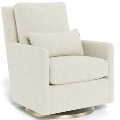 Gliders-Monte Design Como Glider - Faux Sheepskin with Swivel Base