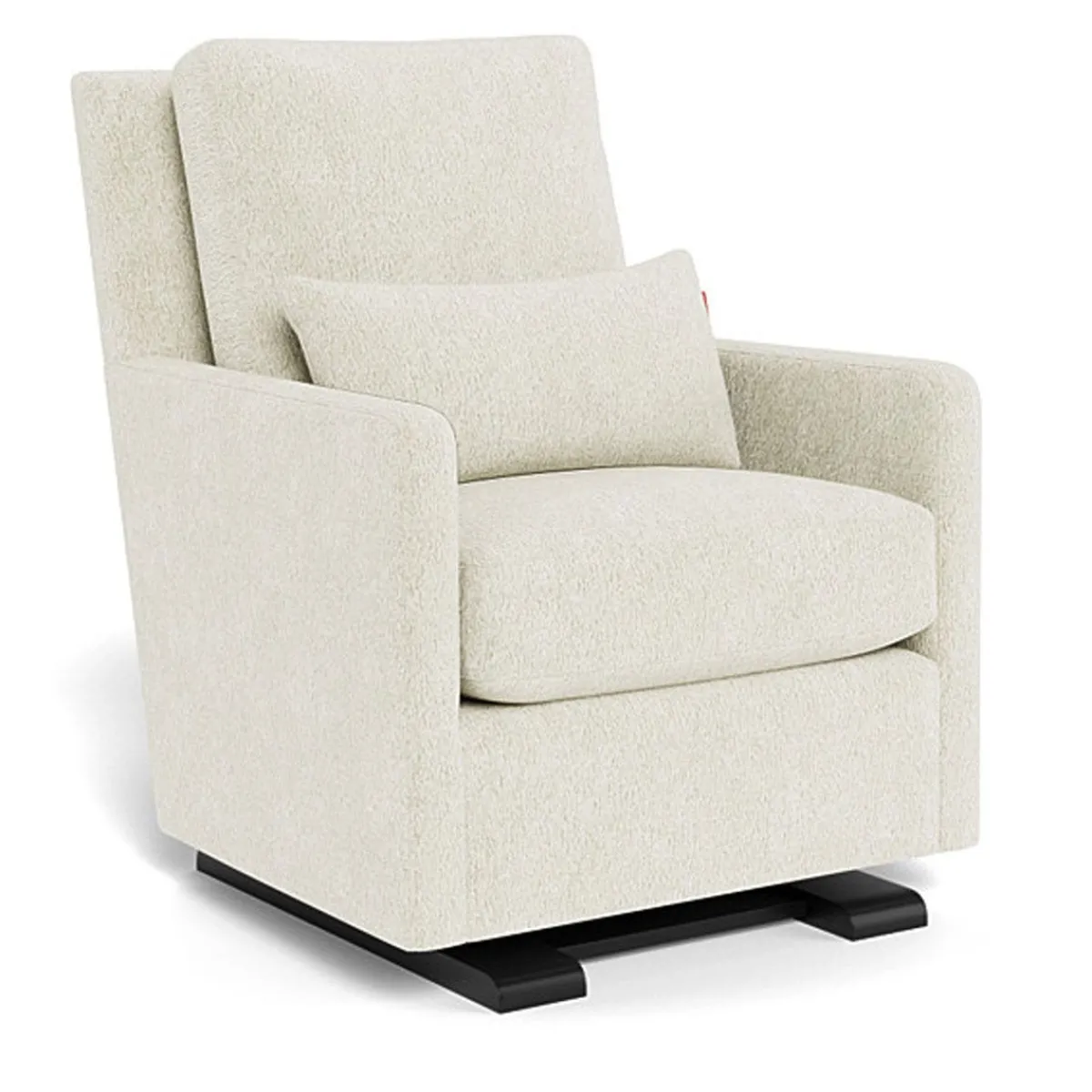 Gliders-Monte Design Como Glider - Faux Sheepskin with Espresso Base
