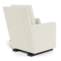 Gliders-Monte Design Como Glider - Faux Sheepskin with Espresso Base