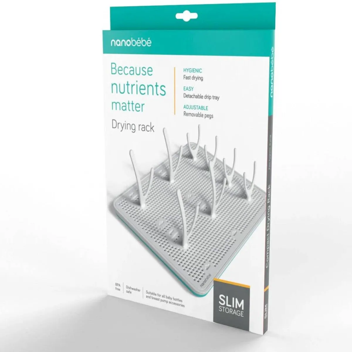 Bottle Brushes + Drying Racks-Nanobebe Compact Drying Rack