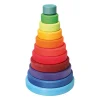 Wooden Toys|Play + Learn Toys-Grimm's Conical Tower - Multi-Coloured