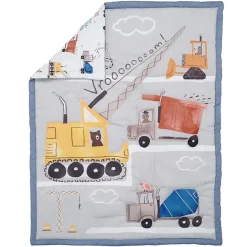 Crib Bedding Sets-Bedtime Original Construction Zone 3 Piece Crib Set