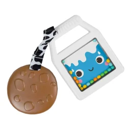 Teethers|Pacifiers + Clips-Bright Starts Cookies & Teethe 2-in-1 Rattle + Teether Toy