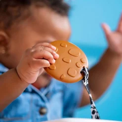 Teethers|Pacifiers + Clips-Bright Starts Cookies & Teethe 2-in-1 Rattle + Teether Toy