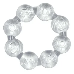 Teethers|Pacifiers + Clips-Green Sprouts Cool Ring Teether Clear
