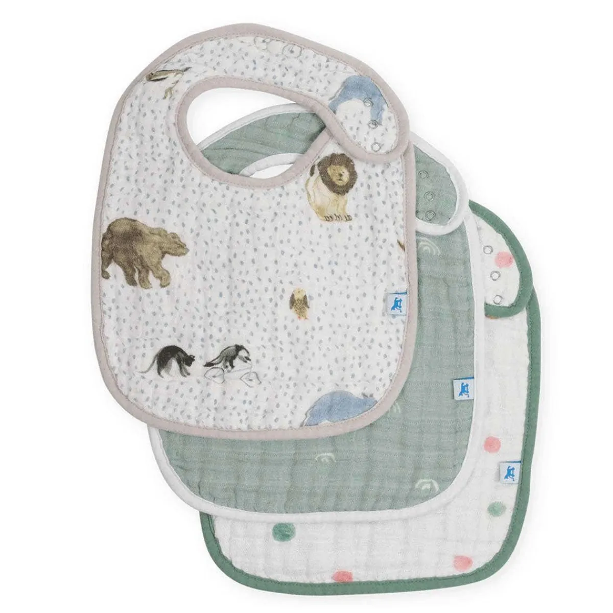 Bibs + Burps-Little Unicorn Cotton Muslin Classic Bib (3 Pack)