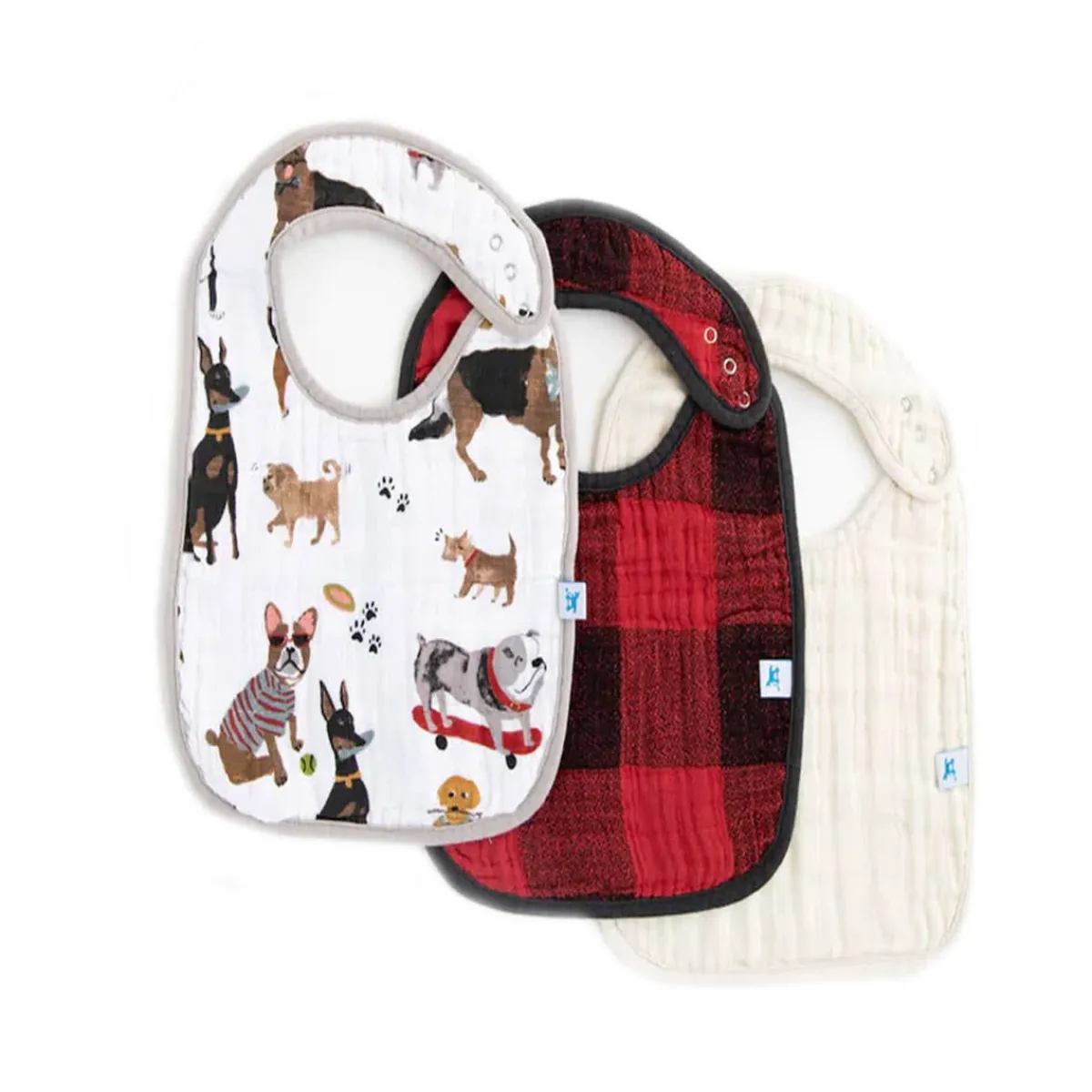Bibs + Burps-Little Unicorn Cotton Muslin Classic Bib (3 Pack)
