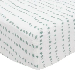 Crib Fitted Sheets-Little Unicorn Cotton Muslin Crib Sheet